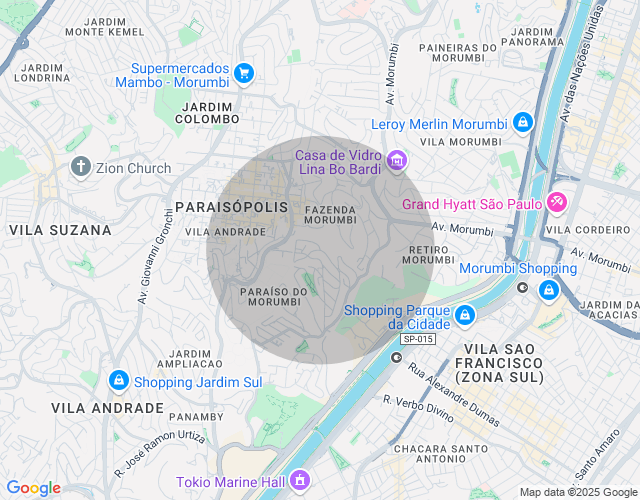 Imóvel no mapa
