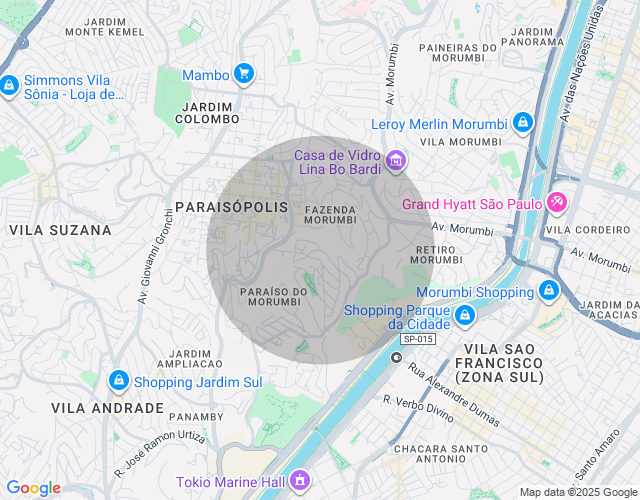 Imóvel no mapa