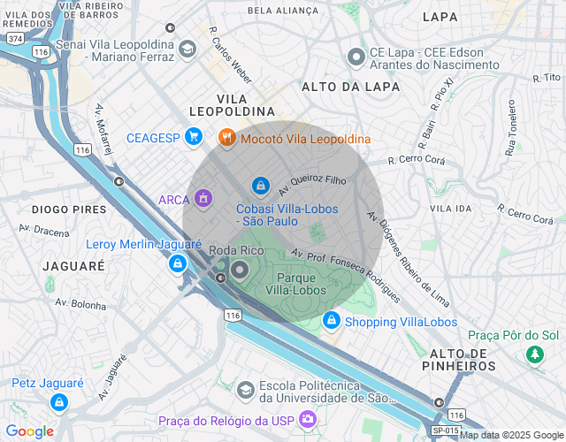Imóvel no mapa