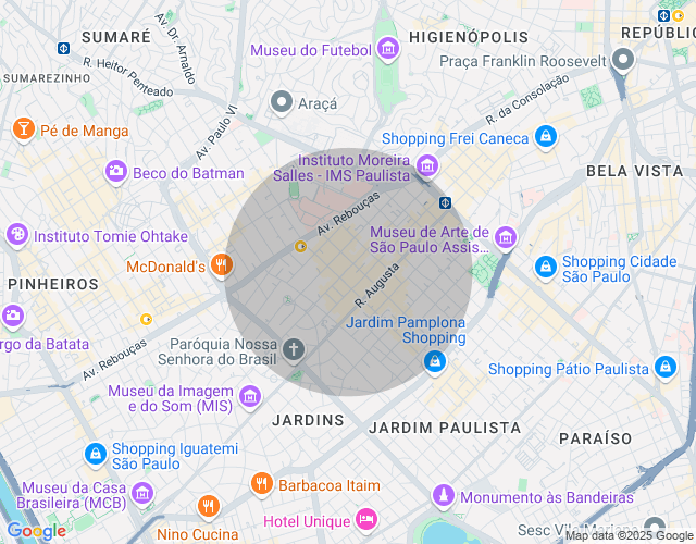 Imóvel no mapa