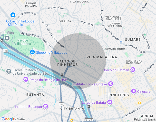Imóvel no mapa