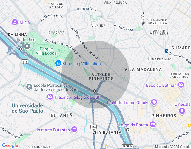 Imóvel no mapa