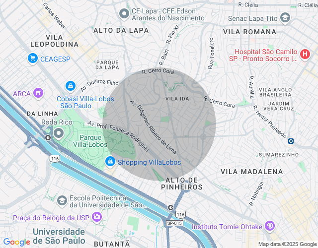 Imóvel no mapa