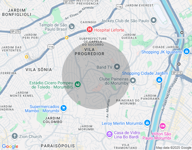 Imóvel no mapa