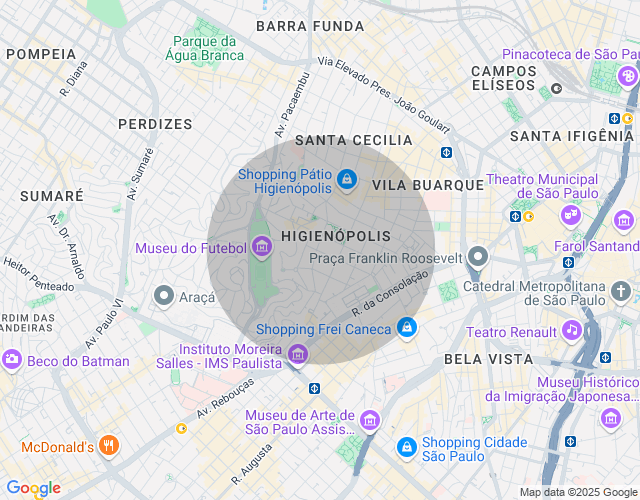 Imóvel no mapa