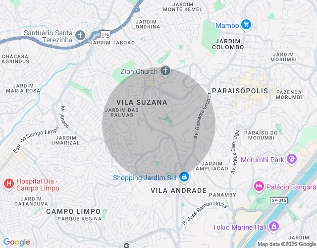 Imóvel no mapa