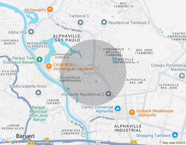 Imóvel no mapa