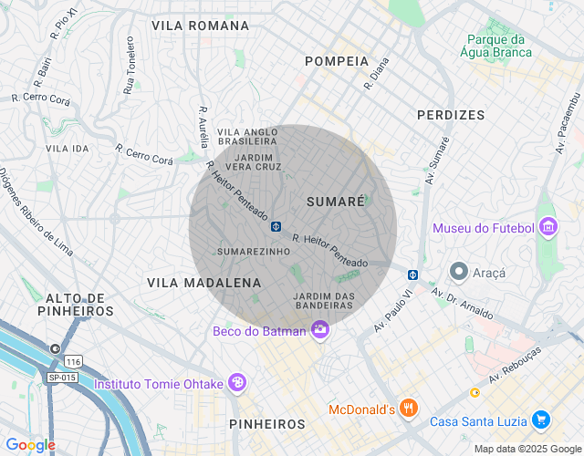 Imóvel no mapa