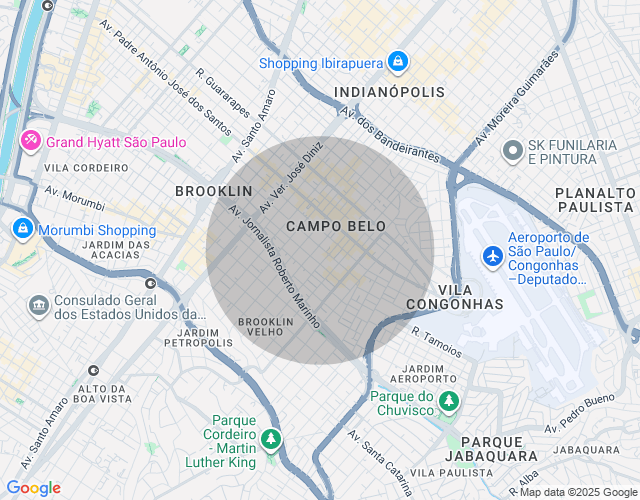 Imóvel no mapa