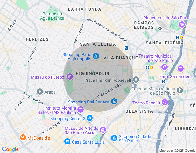 Imóvel no mapa
