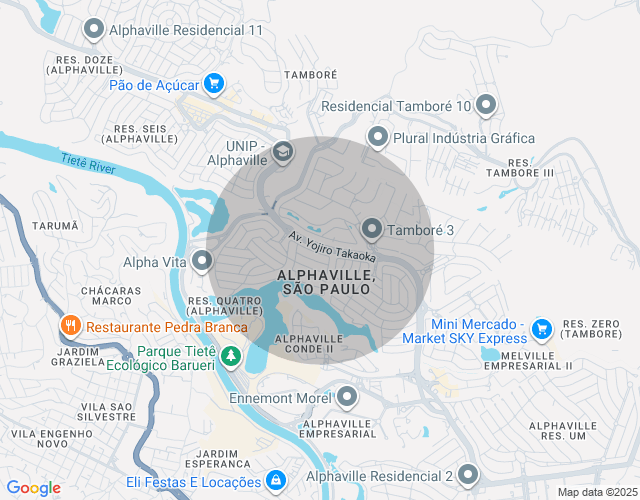 Imóvel no mapa