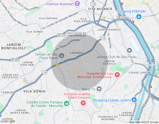 Imóvel no mapa