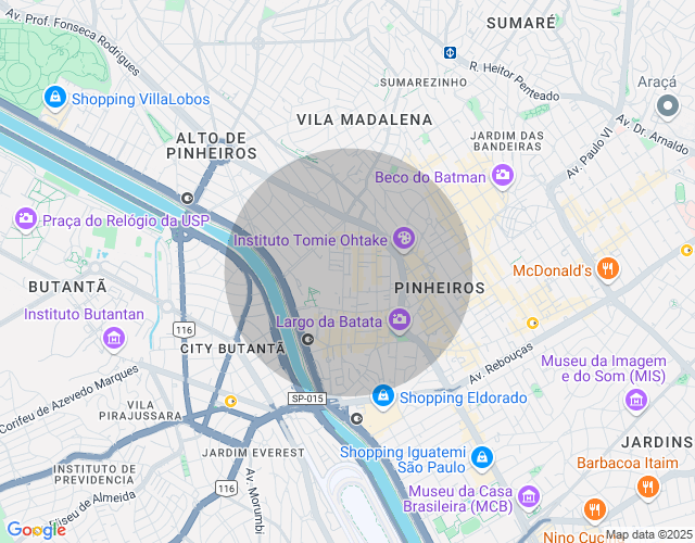 Imóvel no mapa