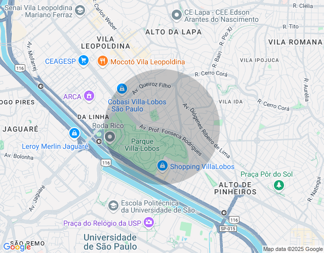Imóvel no mapa