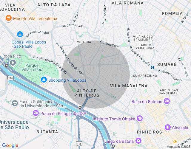 Imóvel no mapa