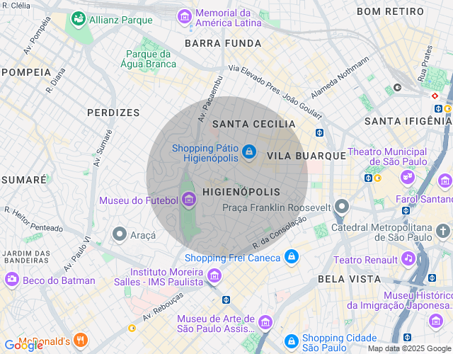 Imóvel no mapa