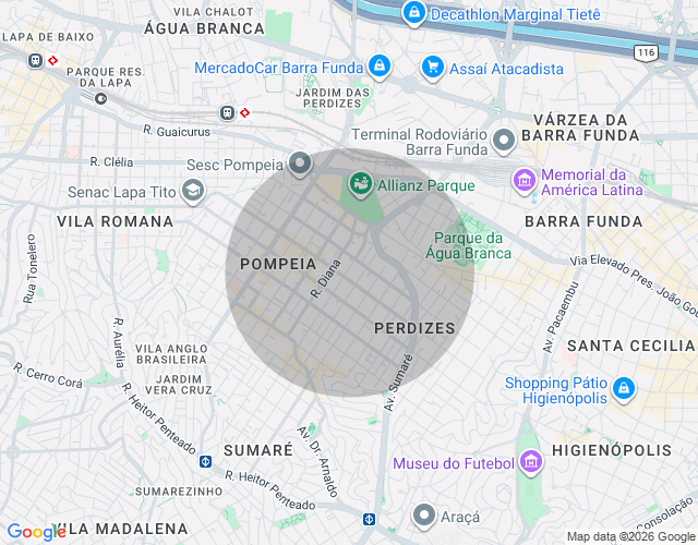 Imóvel no mapa
