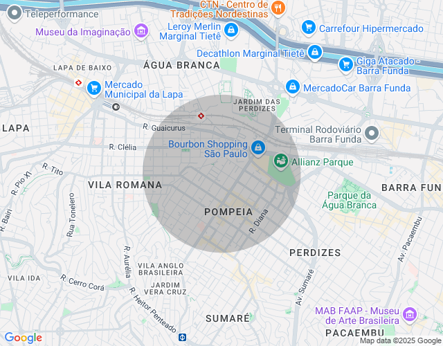 Imóvel no mapa