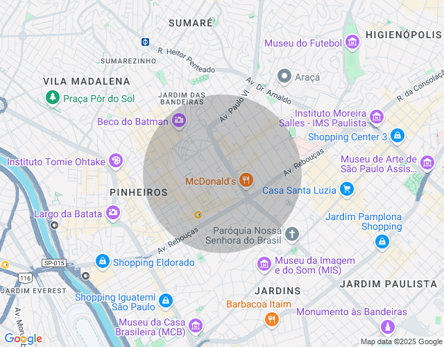Imóvel no mapa