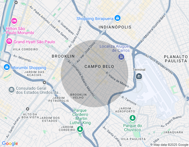 Imóvel no mapa