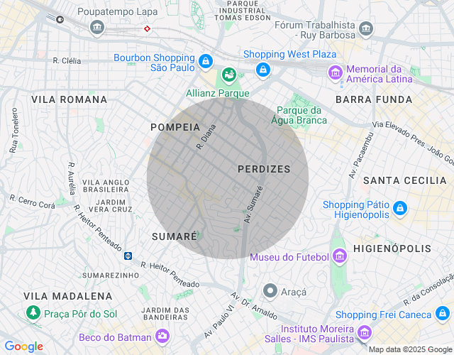 Imóvel no mapa