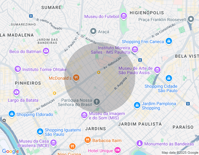 Imóvel no mapa