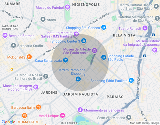 Imóvel no mapa