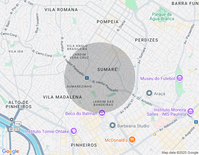 Imóvel no mapa