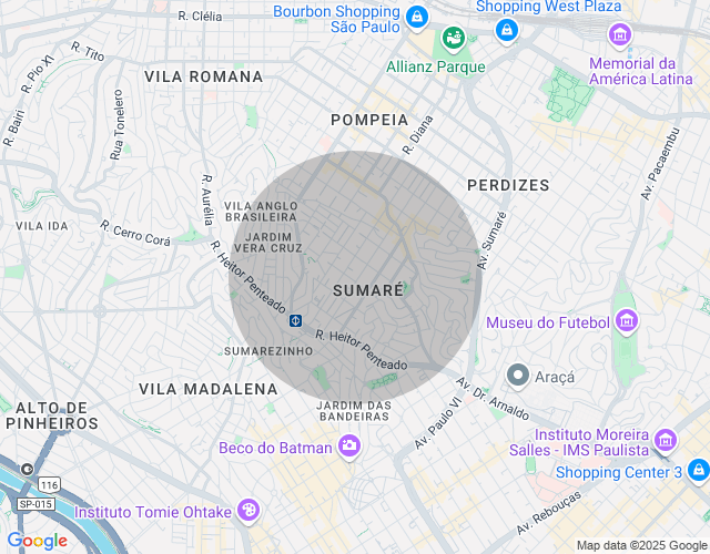 Imóvel no mapa