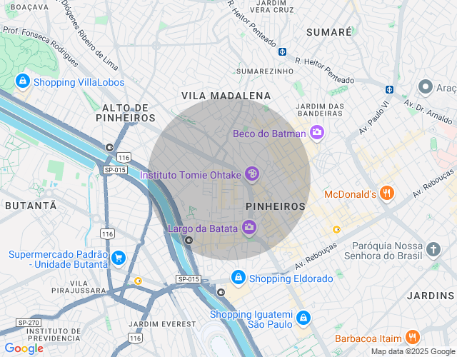 Imóvel no mapa