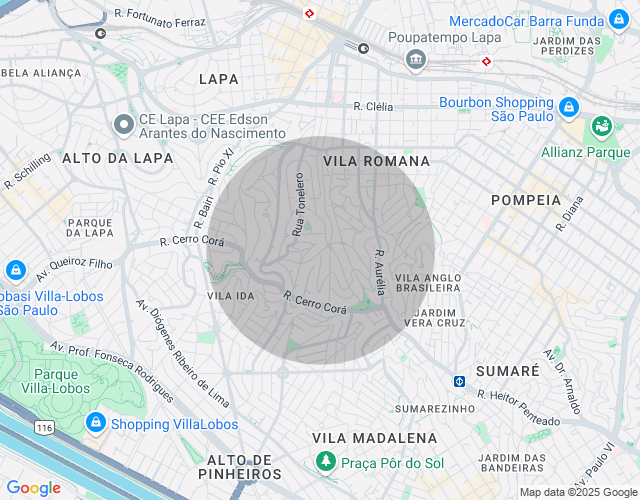 Imóvel no mapa