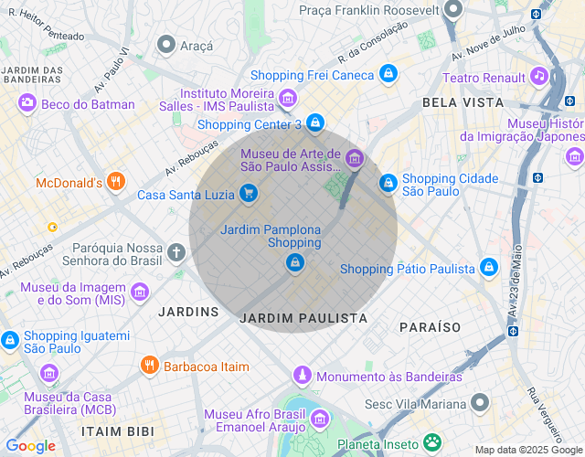 Imóvel no mapa