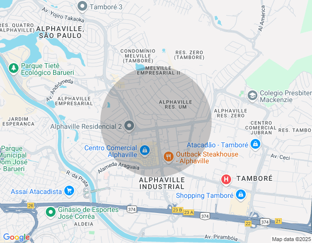 Imóvel no mapa