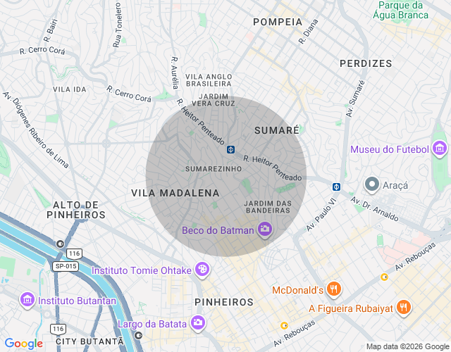 Imóvel no mapa
