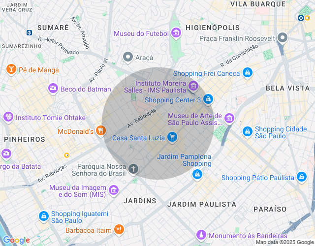 Imóvel no mapa