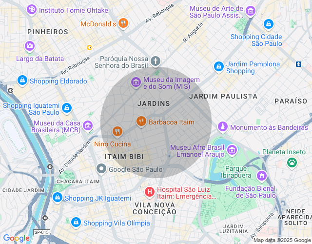 Imóvel no mapa