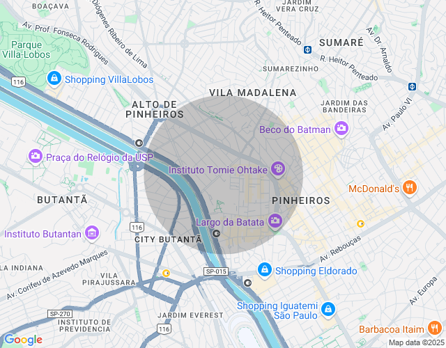 Imóvel no mapa
