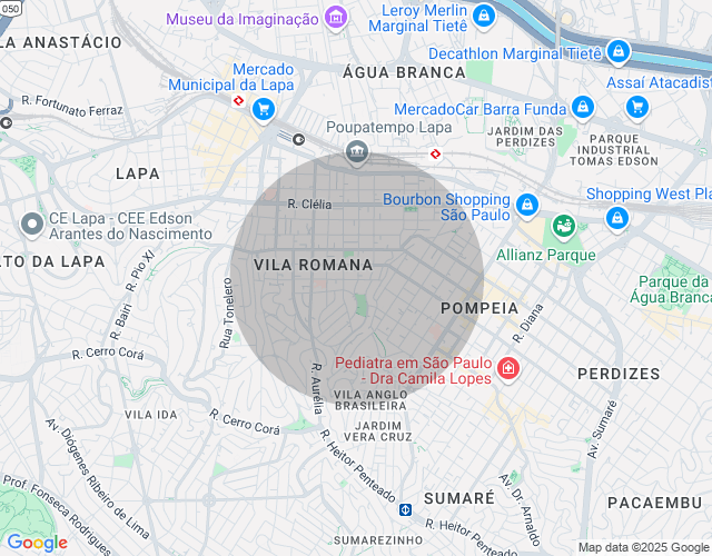 Imóvel no mapa