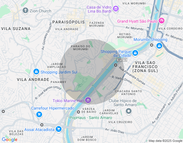Imóvel no mapa