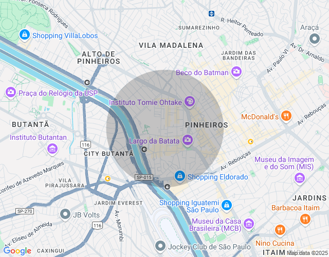 Imóvel no mapa