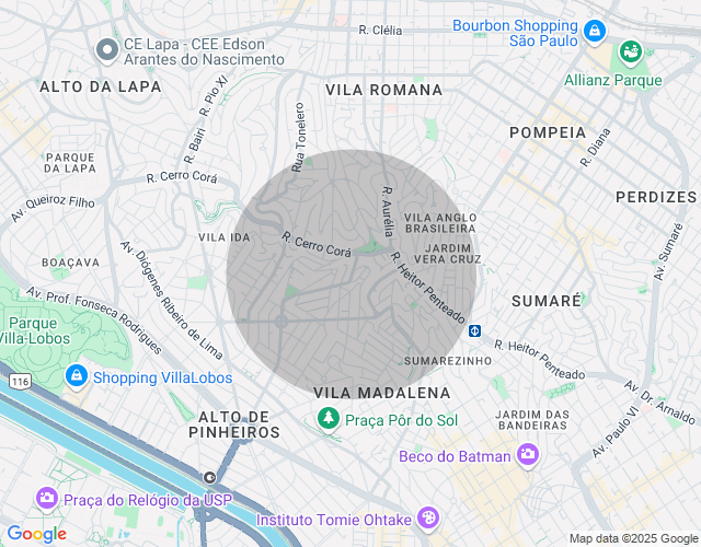 Imóvel no mapa