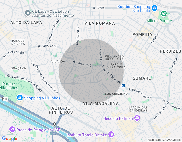 Imóvel no mapa
