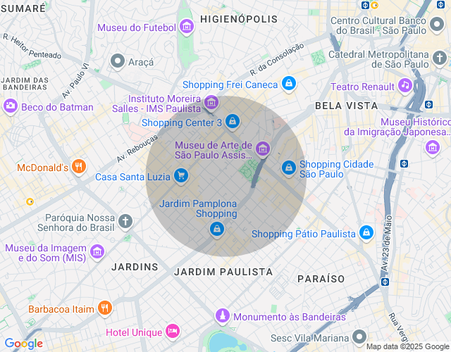 Imóvel no mapa