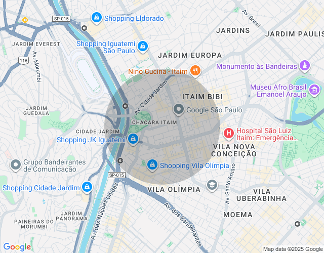 Imóvel no mapa