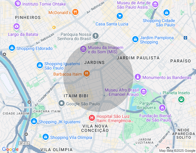 Imóvel no mapa