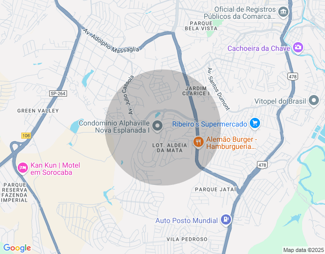 Imóvel no mapa