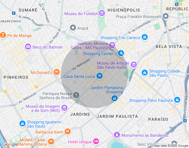 Imóvel no mapa