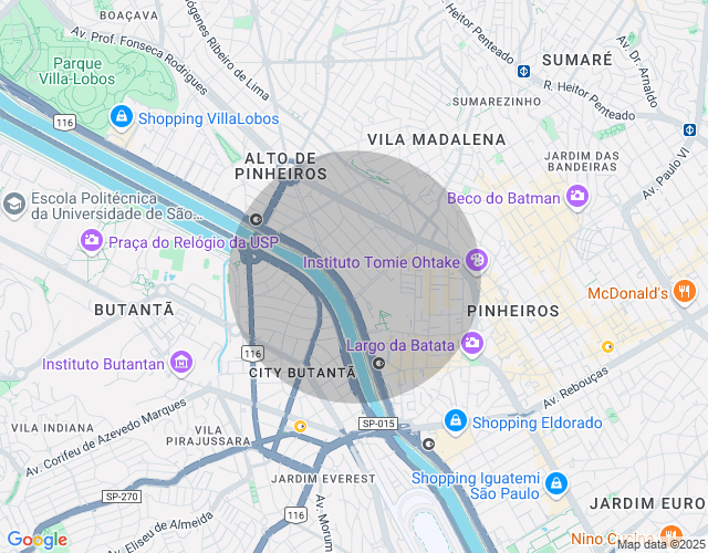 Imóvel no mapa
