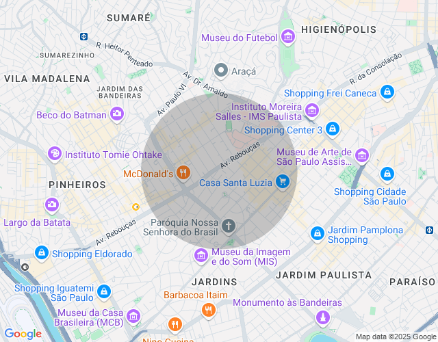 Imóvel no mapa