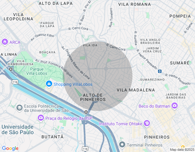 Imóvel no mapa